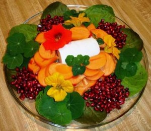 Nasturtium-plate-decorations