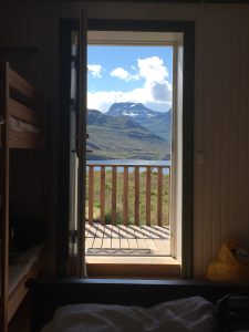 View from our room at Skalanes Mountainlodge